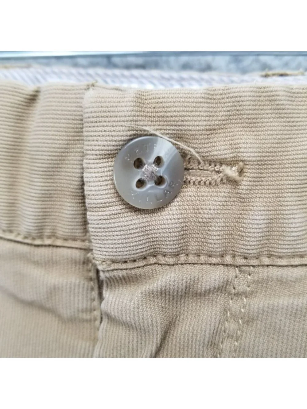 Peter Millar Shorts Mens 40 Tan Stretch Mid Rise Chino